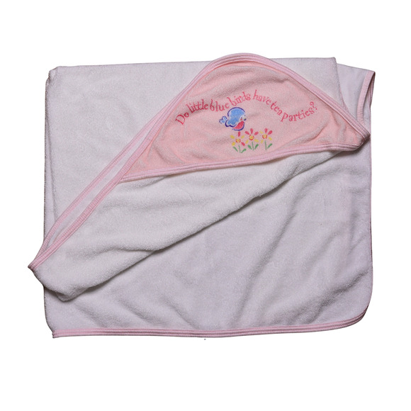 Gerber Baby Hooded Bath Towel – Bluebird – Cotton Blend Unisex - Picture 1 of 3